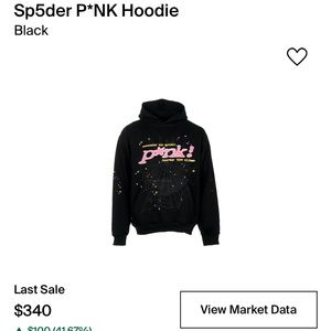 BRAND NEW Black and Pink Spider Hoodie